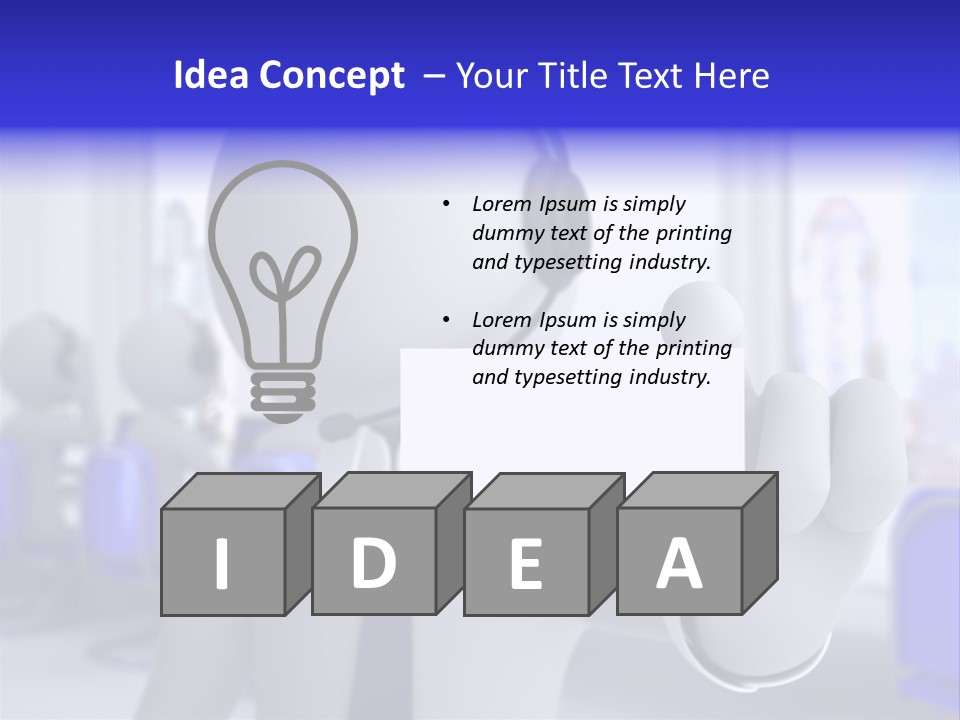 Agent Card Telephone PowerPoint Template