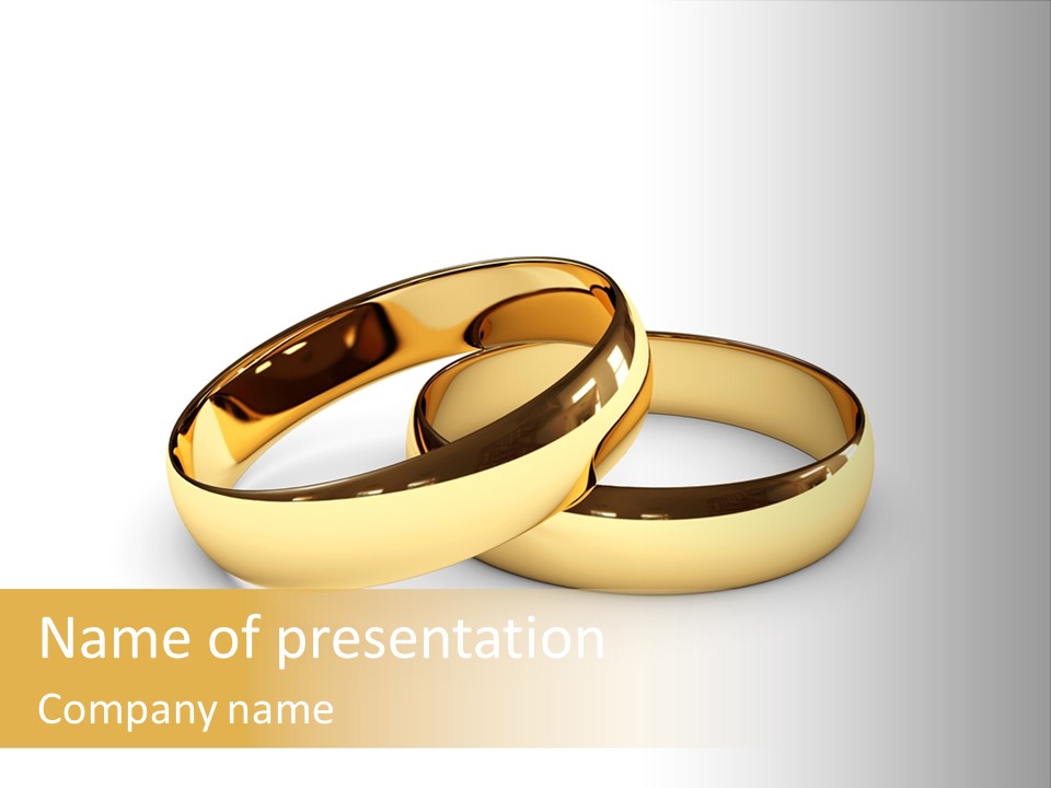 Ring Love Eternity PowerPoint Template