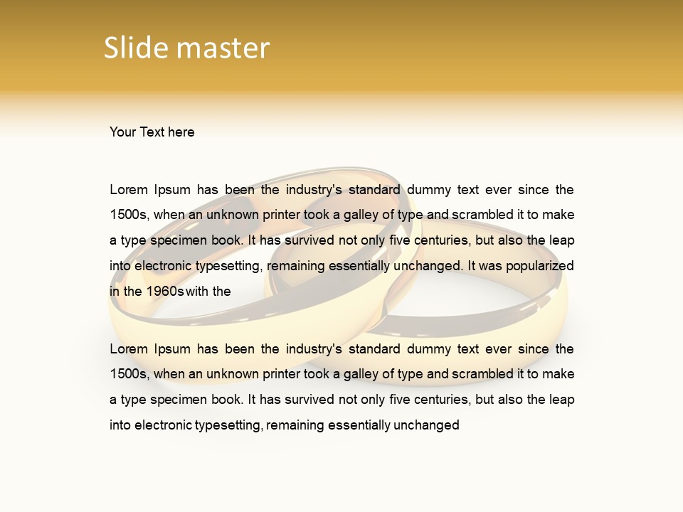 Ring Love Eternity PowerPoint Template