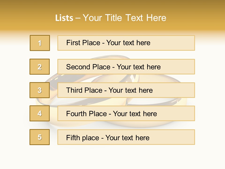 Ring Love Eternity PowerPoint Template