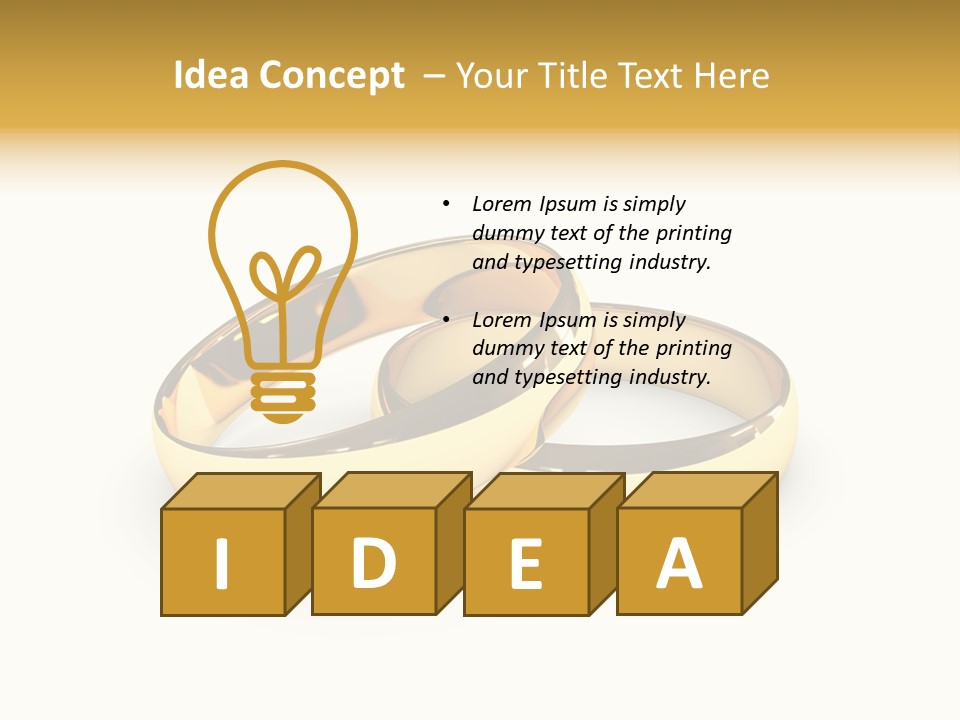 Ring Love Eternity PowerPoint Template