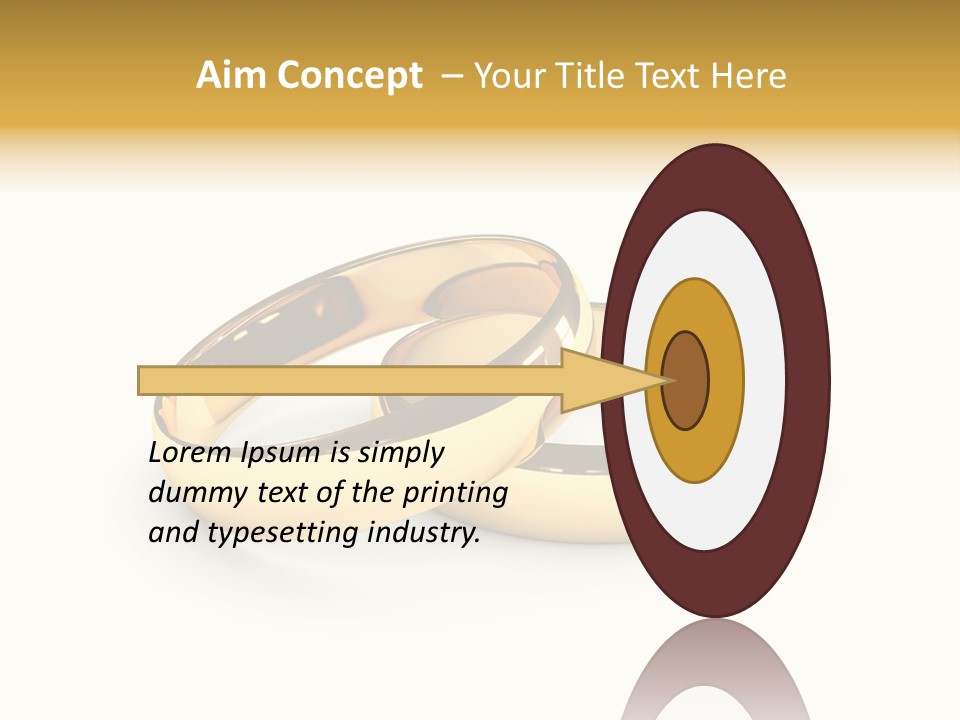 Ring Love Eternity PowerPoint Template