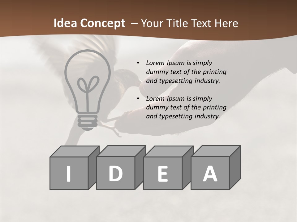 Bait Environmental Protection Feed PowerPoint Template