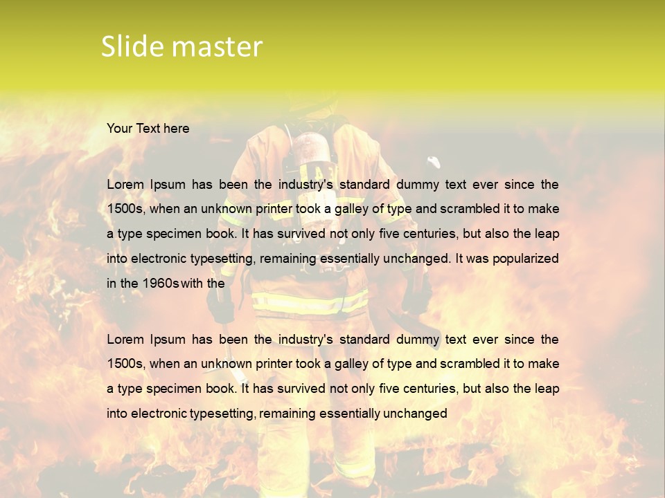 One Department Resistant PowerPoint Template