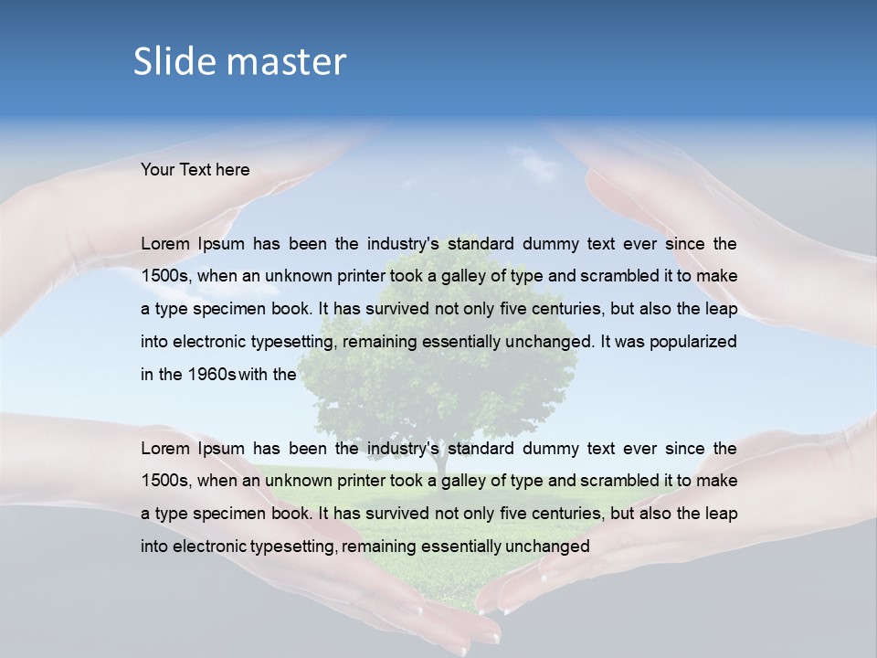 Thunder Pollution Eco PowerPoint Template