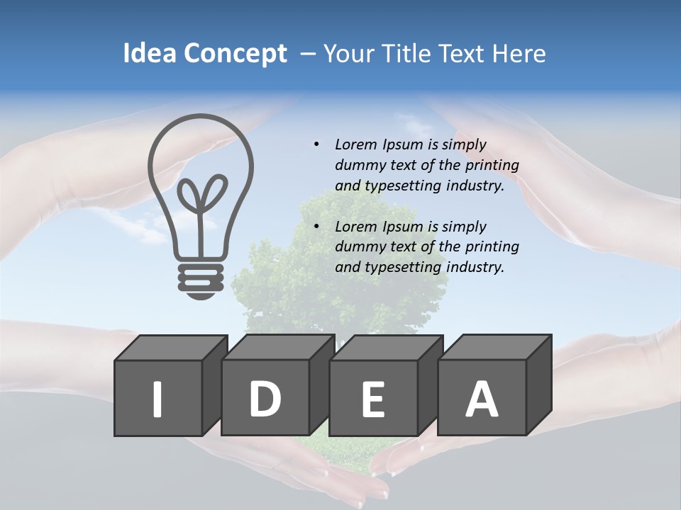 Thunder Pollution Eco PowerPoint Template