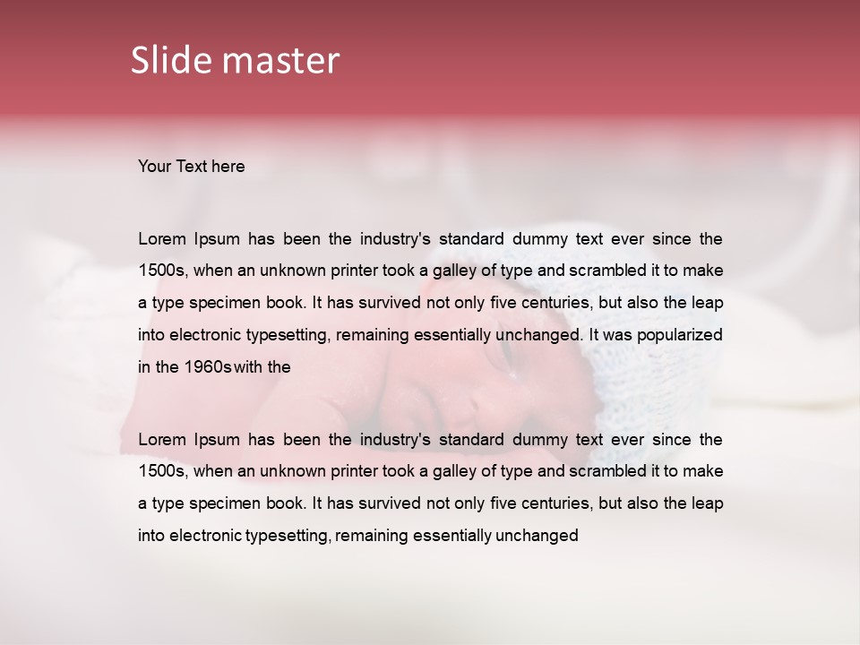 Vernix Nursery Face PowerPoint Template