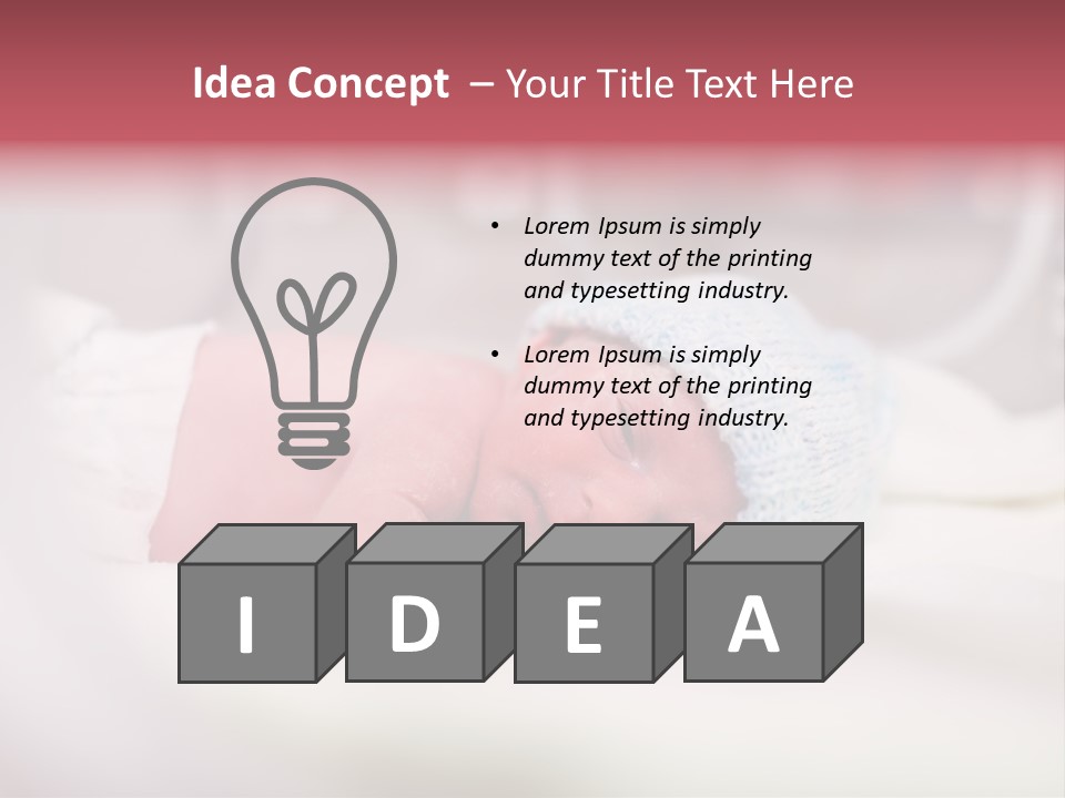 Vernix Nursery Face PowerPoint Template