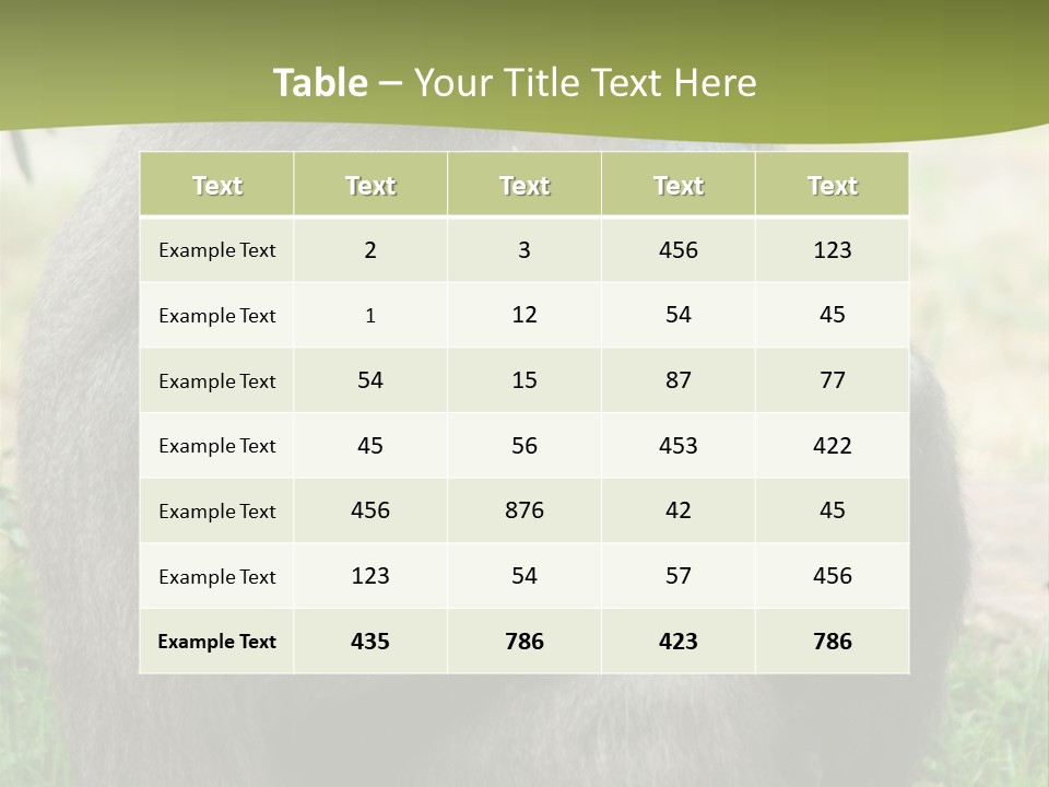 Back Cute Ape PowerPoint Template