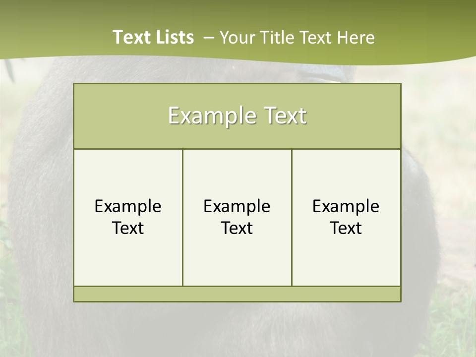 Back Cute Ape PowerPoint Template