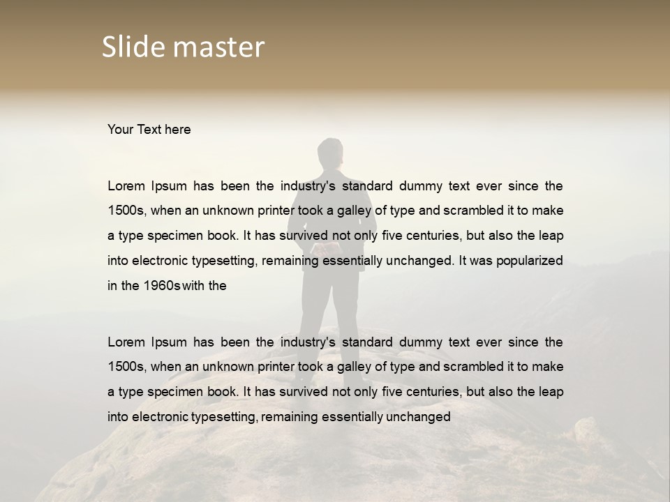 Reach Venture Back PowerPoint Template