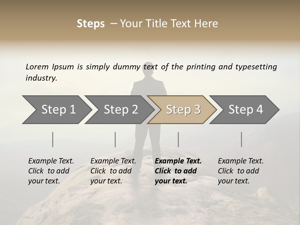 Reach Venture Back PowerPoint Template