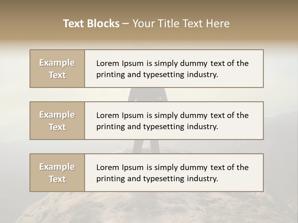 Reach Venture Back PowerPoint Template