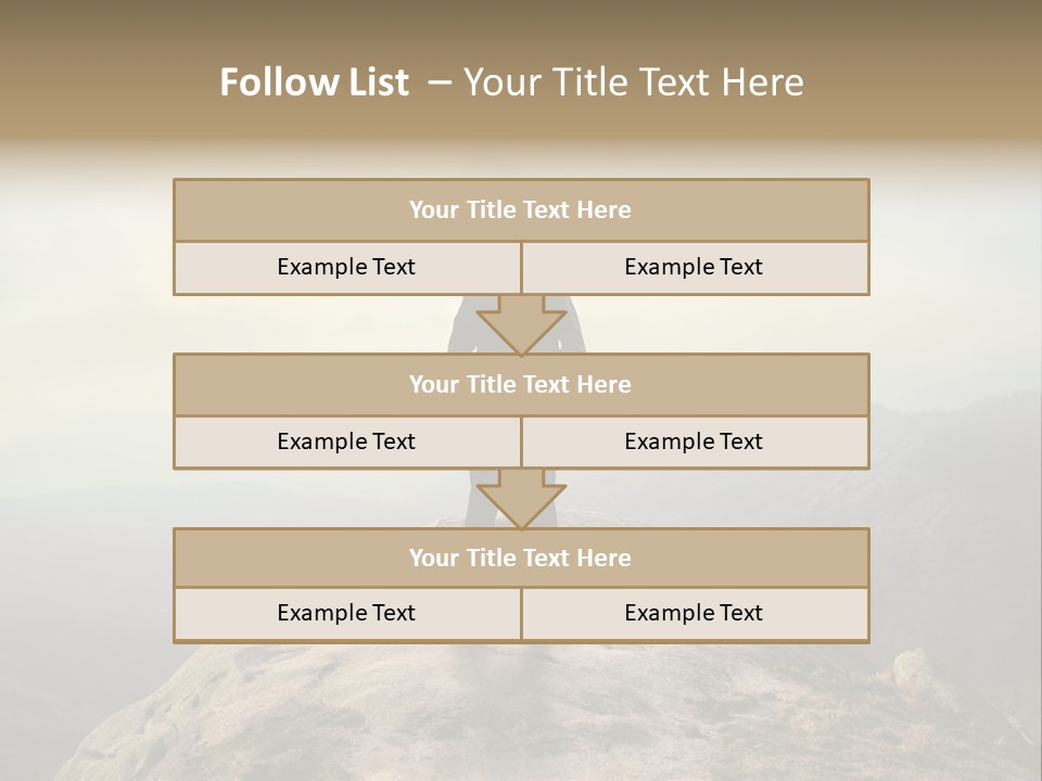 Reach Venture Back PowerPoint Template