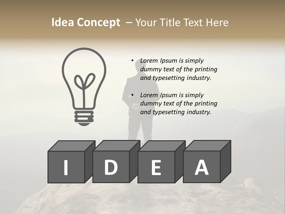 Reach Venture Back PowerPoint Template