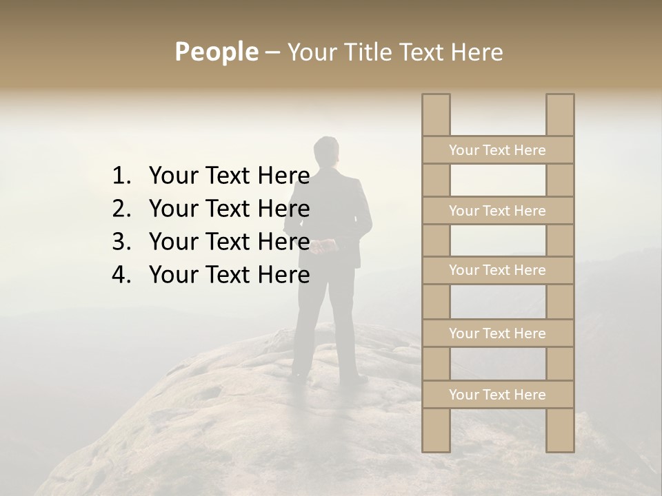 Reach Venture Back PowerPoint Template