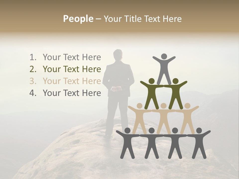 Reach Venture Back PowerPoint Template