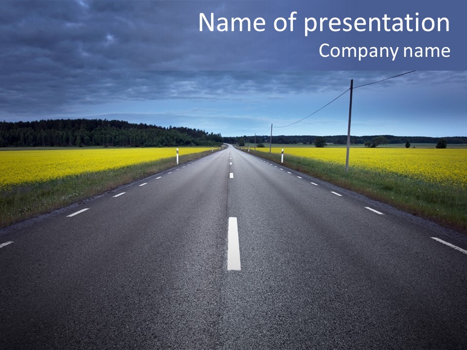 Nature Lane Evening PowerPoint Template