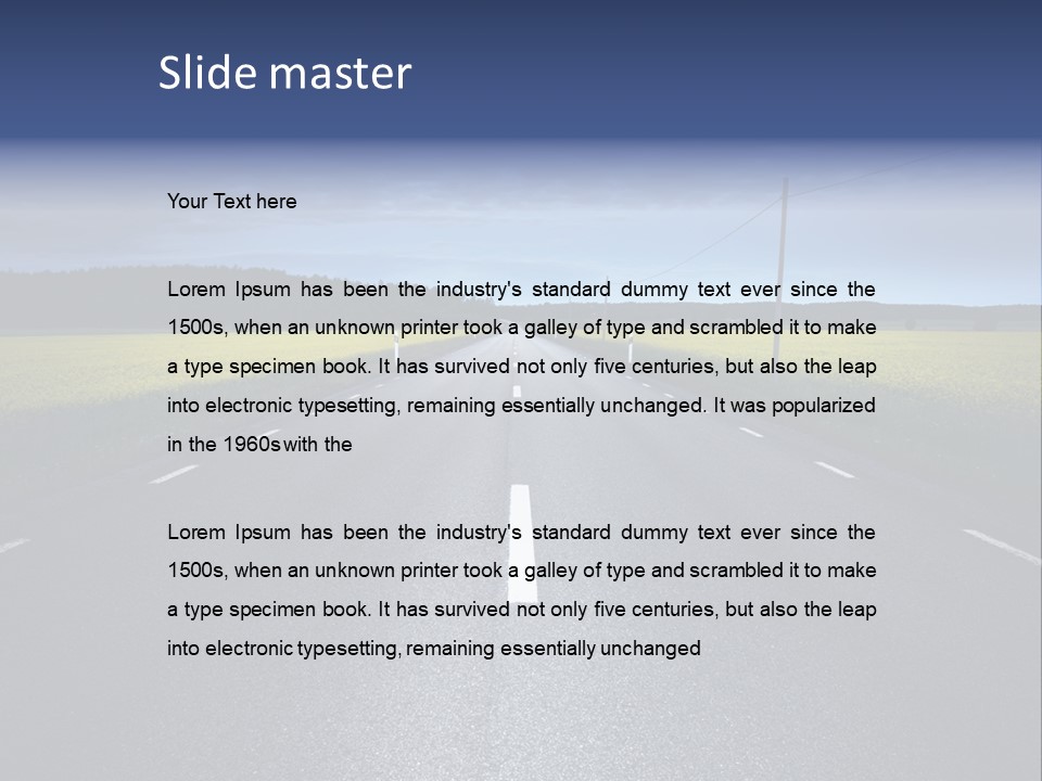 Nature Lane Evening PowerPoint Template