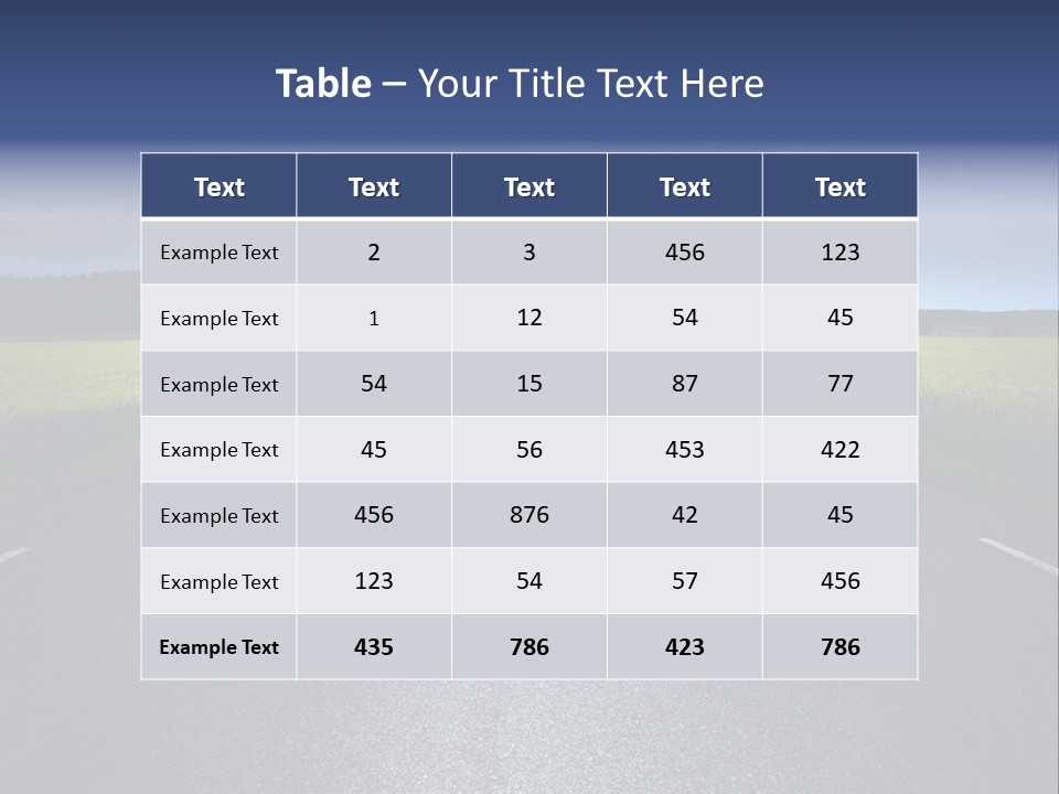 Nature Lane Evening PowerPoint Template