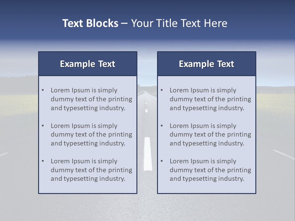 Nature Lane Evening PowerPoint Template