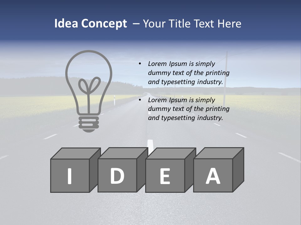 Nature Lane Evening PowerPoint Template