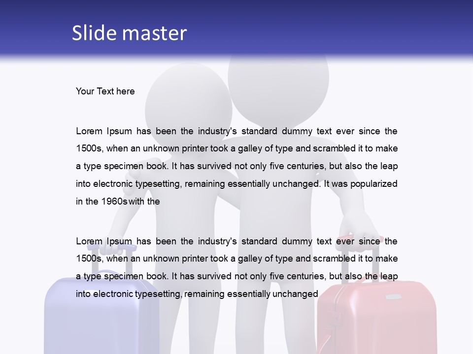 Bag Lovers Person PowerPoint Template