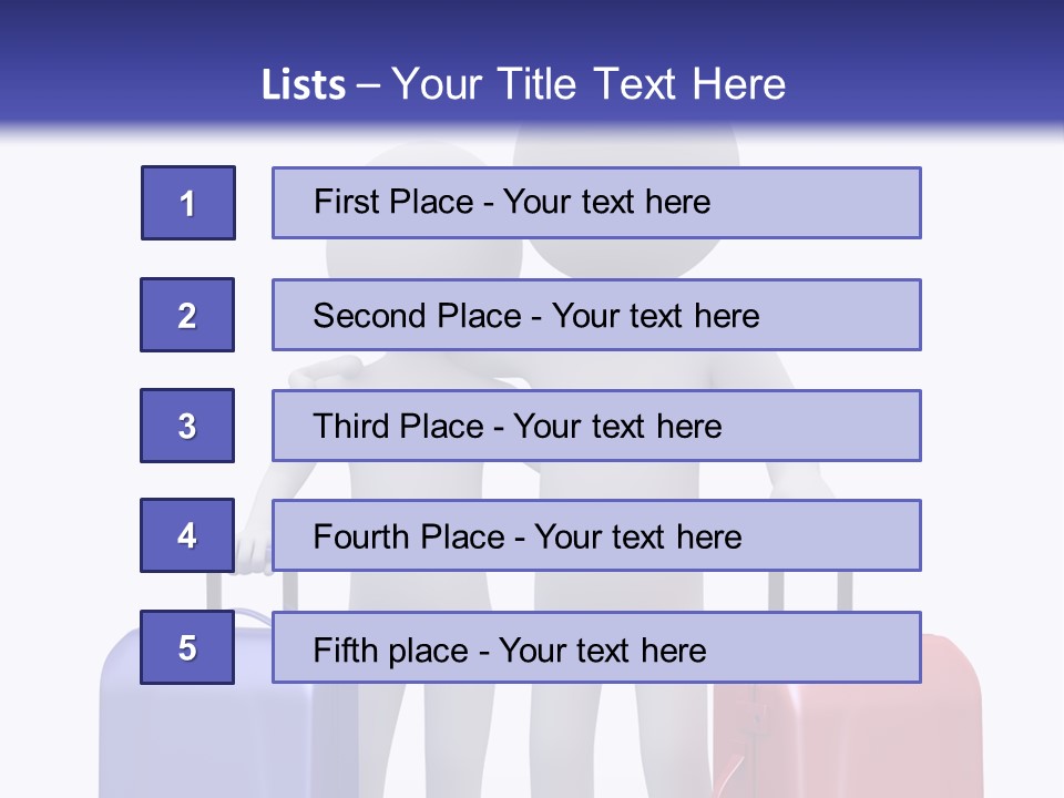 Bag Lovers Person PowerPoint Template