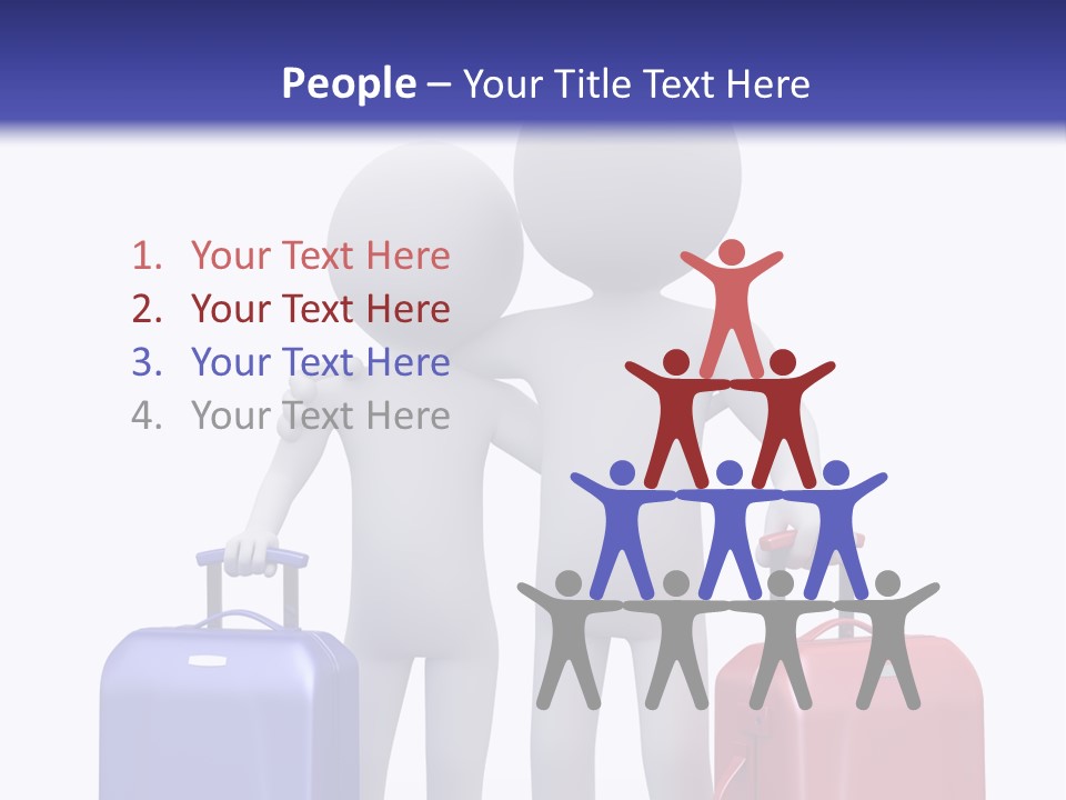 Bag Lovers Person PowerPoint Template