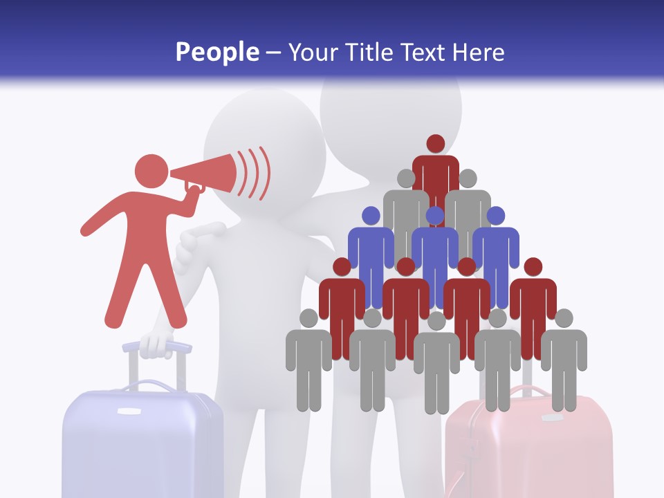 Bag Lovers Person PowerPoint Template