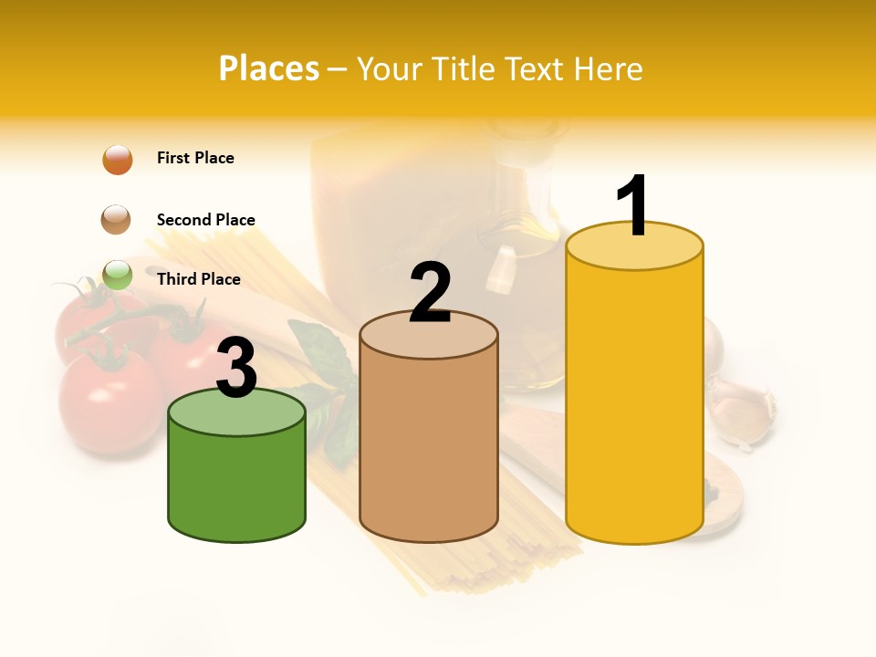 Yellow Culture Garlic PowerPoint Template
