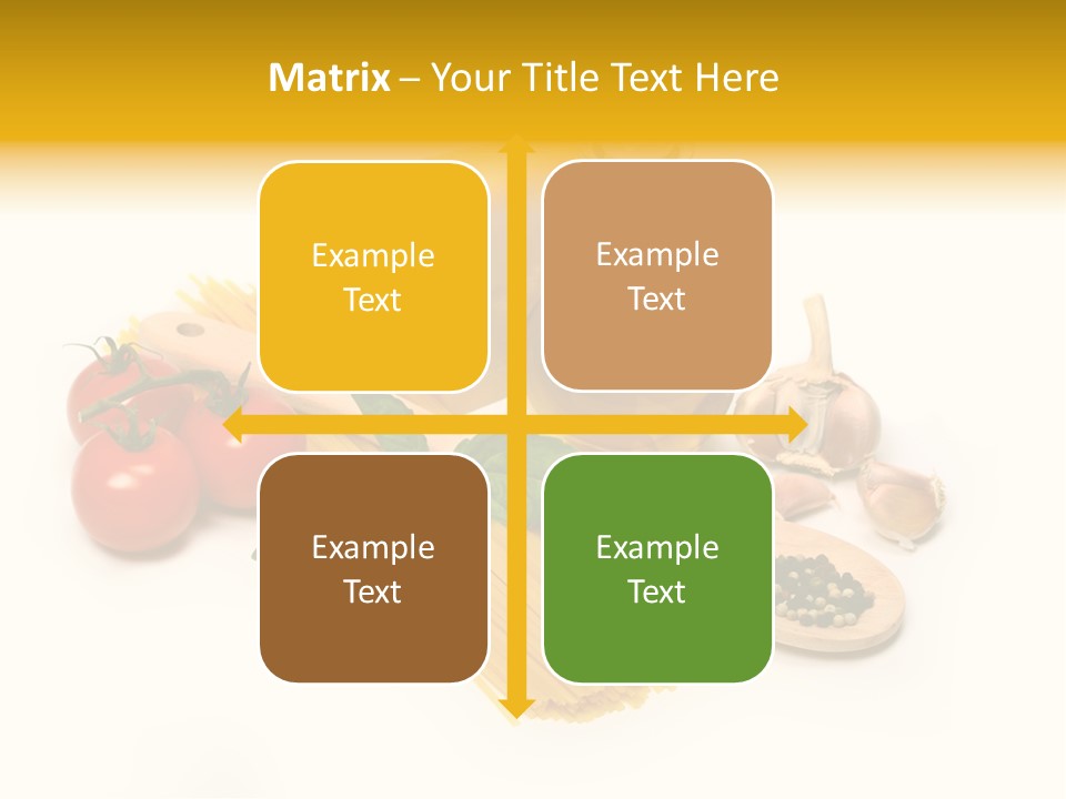 Yellow Culture Garlic PowerPoint Template