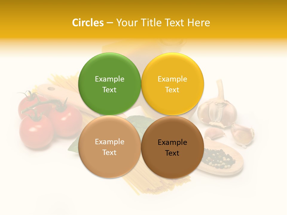 Yellow Culture Garlic PowerPoint Template