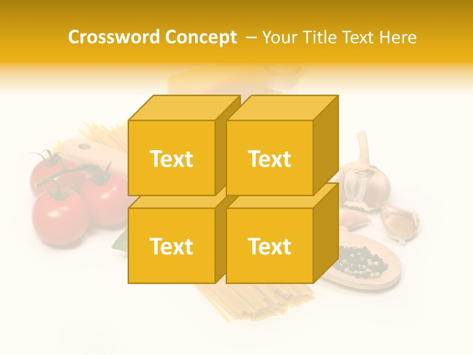 Yellow Culture Garlic PowerPoint Template