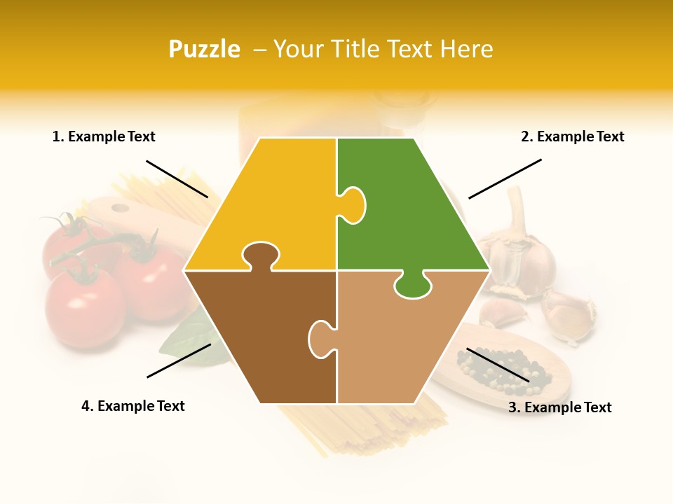 Yellow Culture Garlic PowerPoint Template