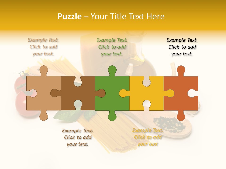 Yellow Culture Garlic PowerPoint Template