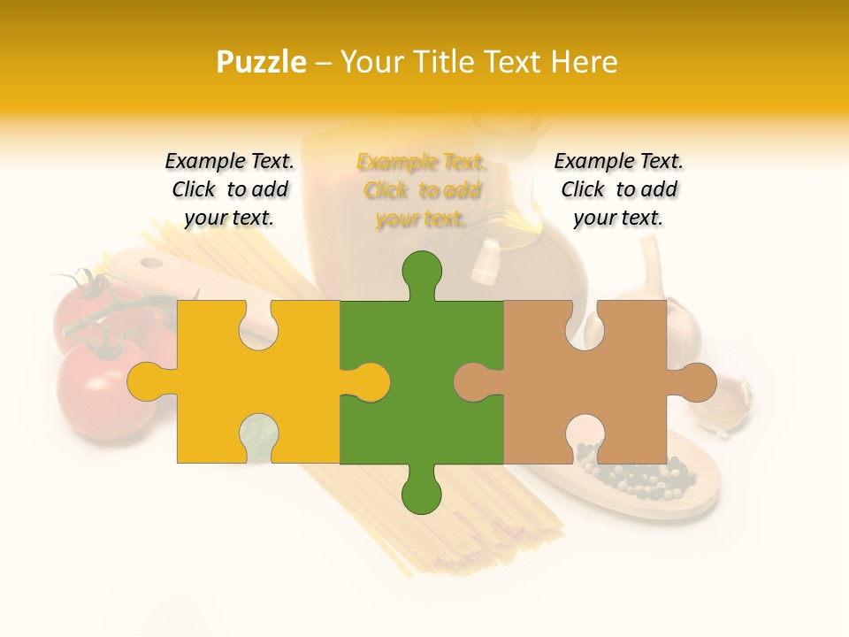 Yellow Culture Garlic PowerPoint Template