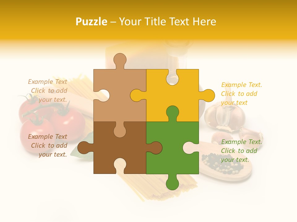 Yellow Culture Garlic PowerPoint Template