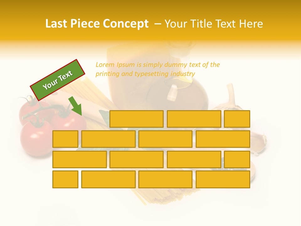 Yellow Culture Garlic PowerPoint Template