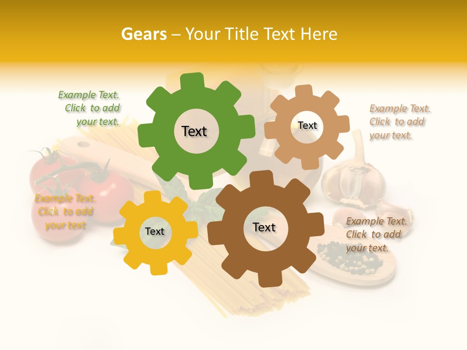 Yellow Culture Garlic PowerPoint Template