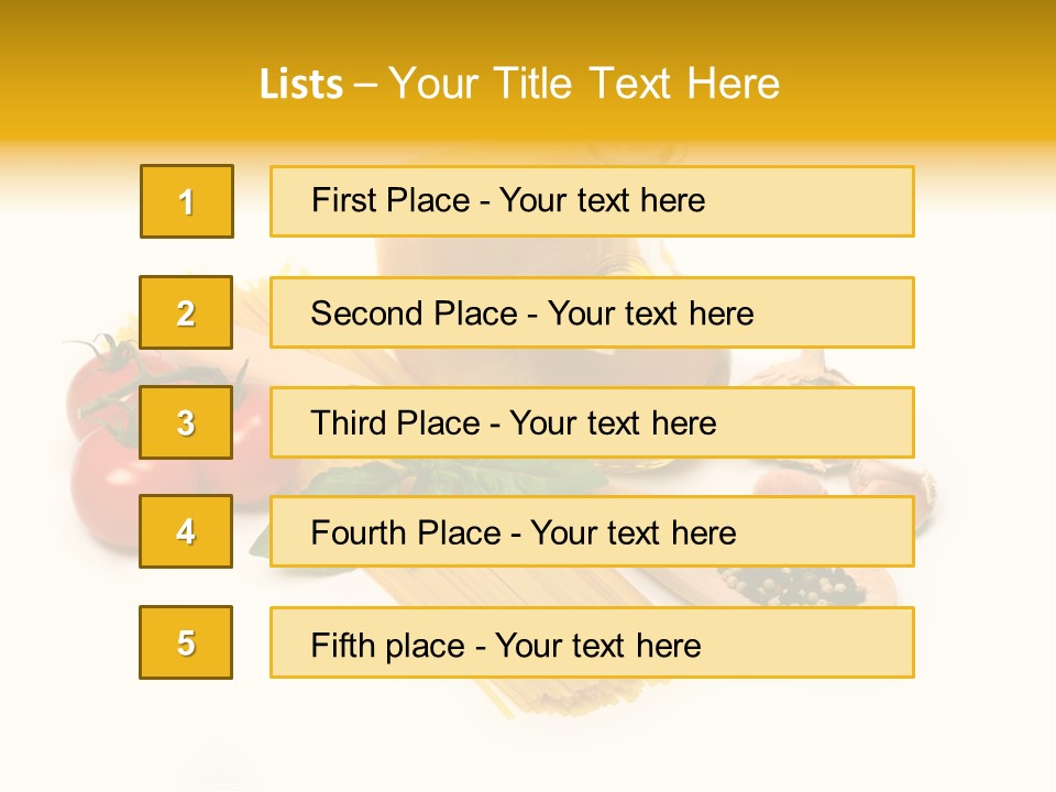 Yellow Culture Garlic PowerPoint Template