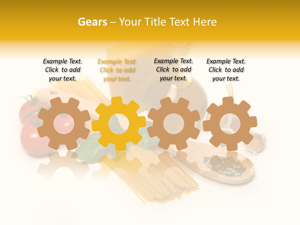 Yellow Culture Garlic PowerPoint Template