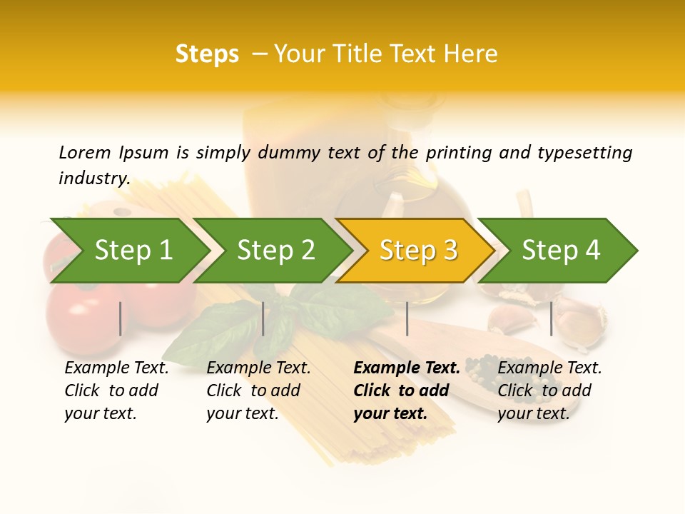 Yellow Culture Garlic PowerPoint Template