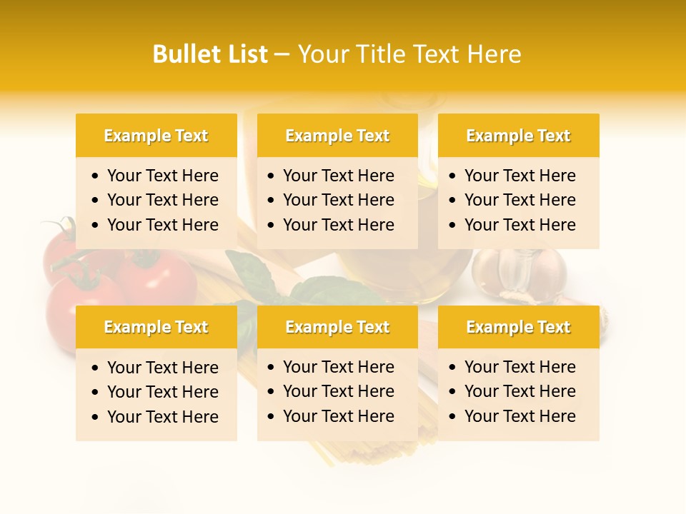 Yellow Culture Garlic PowerPoint Template