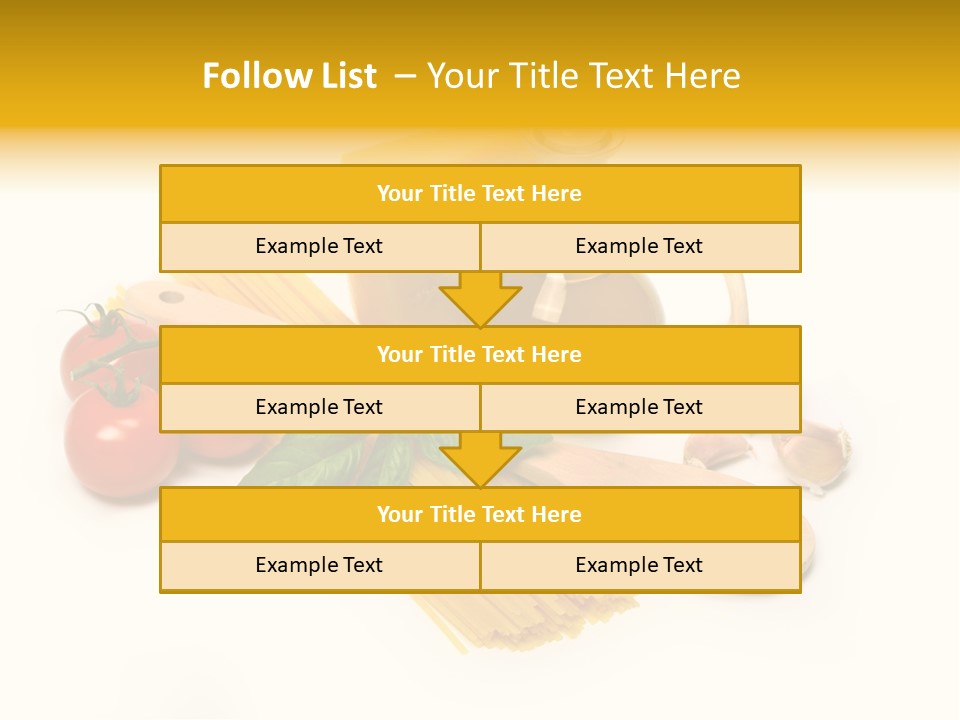 Yellow Culture Garlic PowerPoint Template
