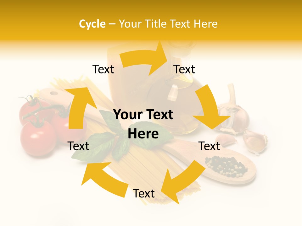 Yellow Culture Garlic PowerPoint Template