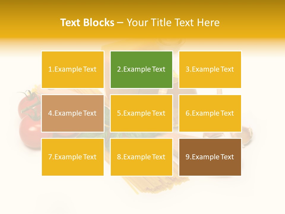 Yellow Culture Garlic PowerPoint Template