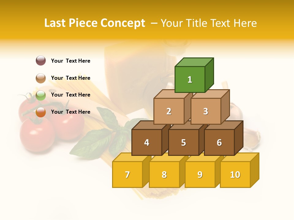 Yellow Culture Garlic PowerPoint Template