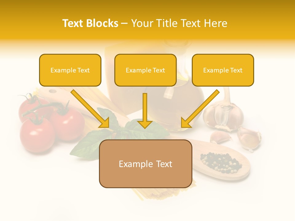 Yellow Culture Garlic PowerPoint Template