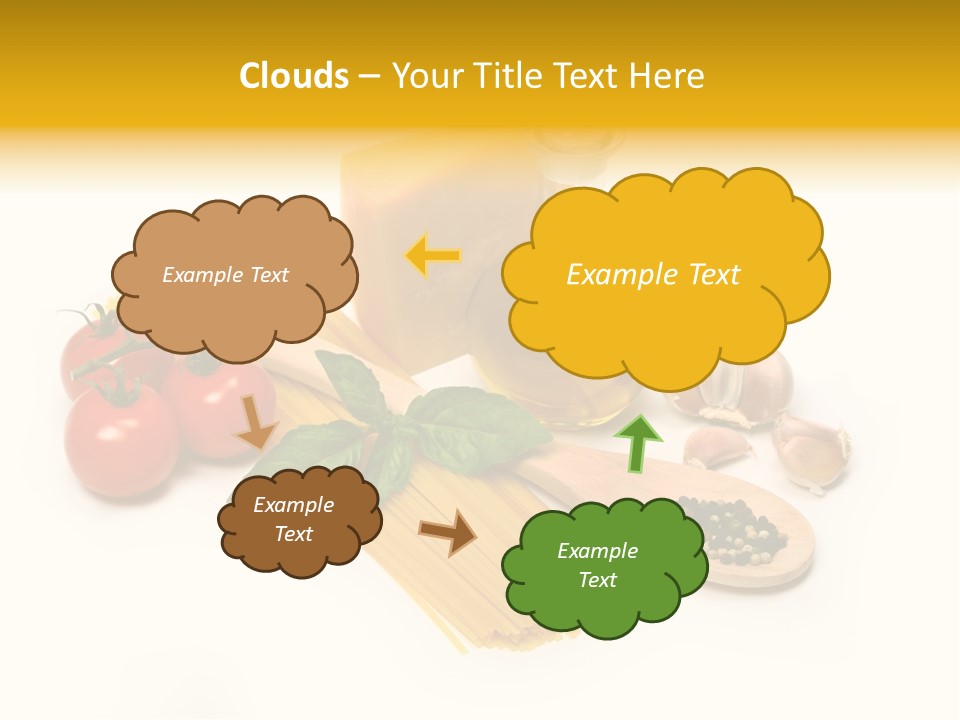 Yellow Culture Garlic PowerPoint Template